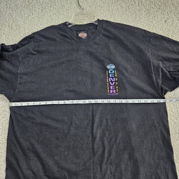 Harley Davidson T Shirt Thunder in the Rockies CO 2000 Hanes Beefy T Mens XXL - Picture 8 of 9